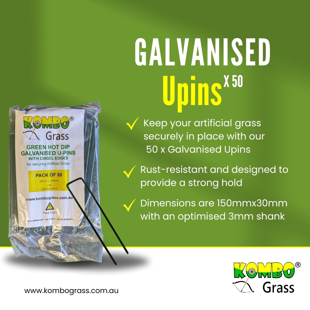 50 x Galvanised Upins